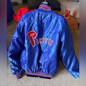 Vintage retro Blue Bomber Jacket